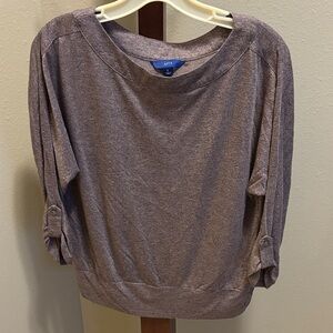 Apt. 9 Heather Dusty Pink and Gray Knitwear